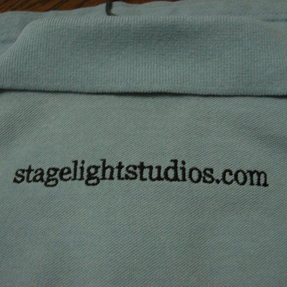 Mens Blue Polo Golf Logo'd Shirt XL Cotton Pole Dancer Collared 1/4 button front - Picture 9 of 15